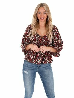 Entro Sway To The Rhythm Floral Top Sale