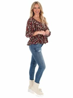 Entro Sway To The Rhythm Floral Top Sale