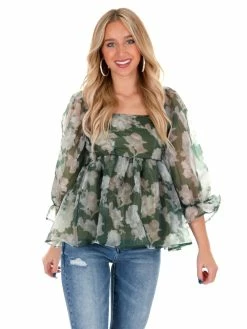 Entro Seasons Of Love Floral Top