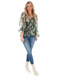Entro Seasons Of Love Floral Top