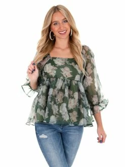 Entro Seasons Of Love Floral Top