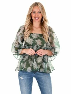 Entro Seasons Of Love Floral Top