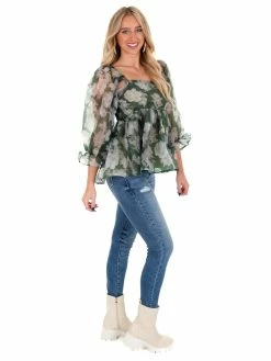 Entro Seasons Of Love Floral Top