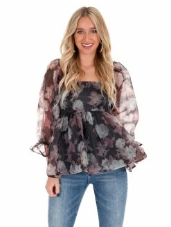 Entro Seasons Of Love Floral Top