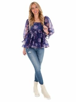 Entro Seasons Of Love Floral Top