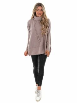 Cherish Maybe Tomorrow Oversized Turtleneck Top