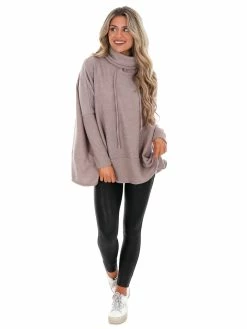 Cherish Maybe Tomorrow Oversized Turtleneck Top