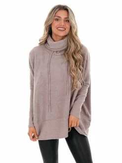 Cherish Maybe Tomorrow Oversized Turtleneck Top