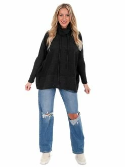 Cherish Maybe Tomorrow Oversized Turtleneck Top