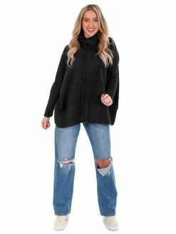 Cherish Maybe Tomorrow Oversized Turtleneck Top