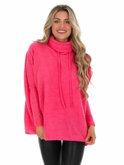 Cherish Maybe Tomorrow Oversized Turtleneck Top