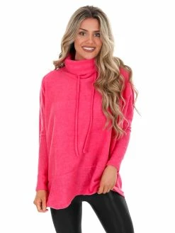 Cherish Maybe Tomorrow Oversized Turtleneck Top