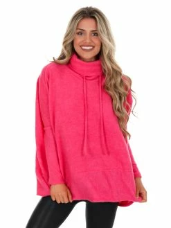 Cherish Maybe Tomorrow Oversized Turtleneck Top