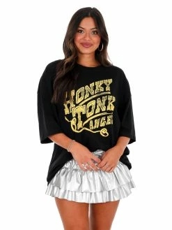 Livy Lu Honky Tonk Angel Oversized Tee
