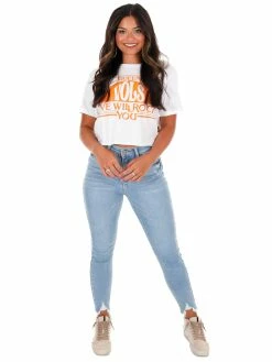 Livy Lu Graphic Tees Queen Volunteers Will Rock You Cropped Tee
