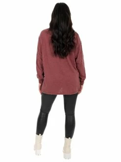 Apparel-Curvy Girl Curvy Daylight Mineral Washed Top