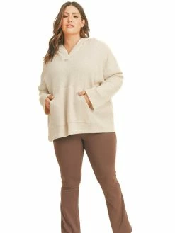 Kimberly Curvy Comfort Is Key Waffle Pullover