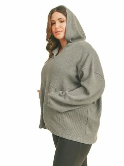 Best Sale 💯 Kimberly Curvy Comfort Is Key Waffle Pullover 🤩 18 Kimberly Curvy Comfort Is Key Waffle Pullover