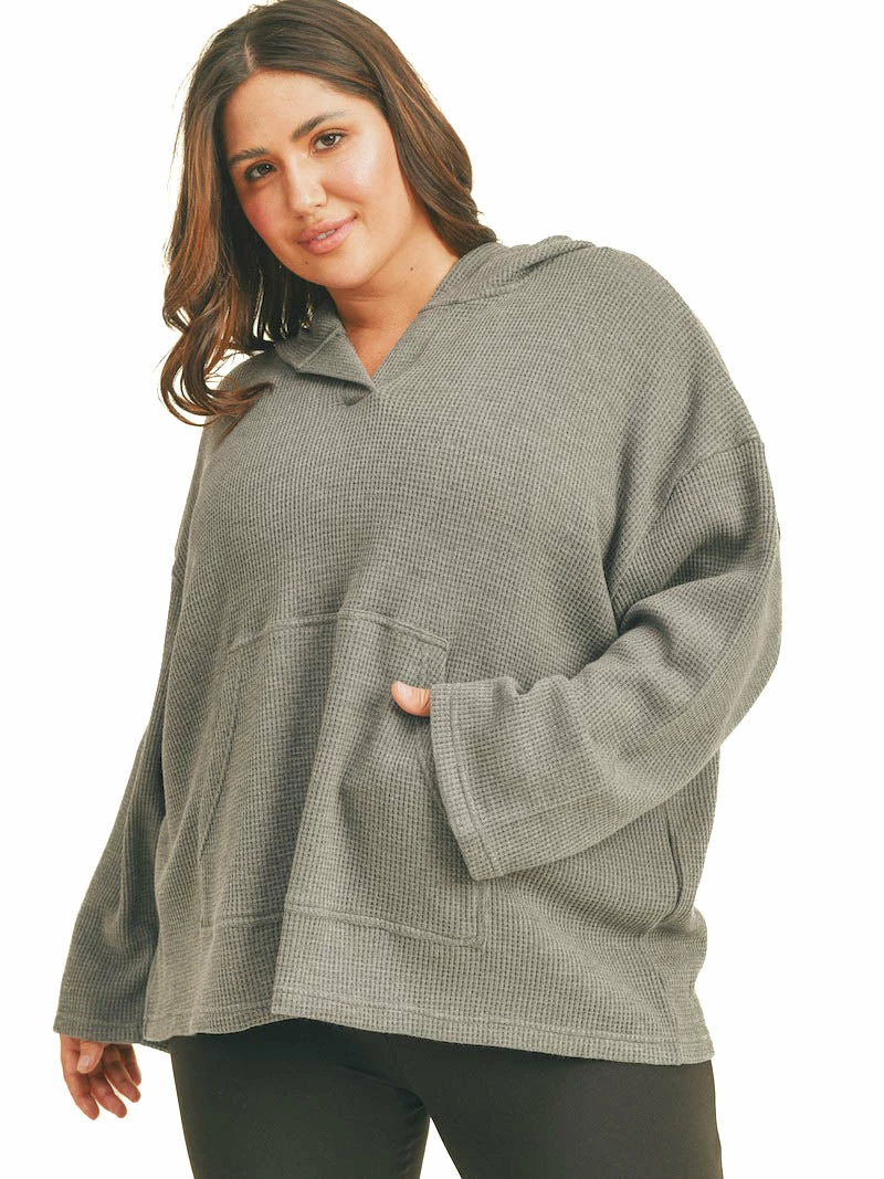 Best Sale 💯 Kimberly Curvy Comfort Is Key Waffle Pullover 🤩 6 Kimberly Curvy Comfort Is Key Waffle Pullover