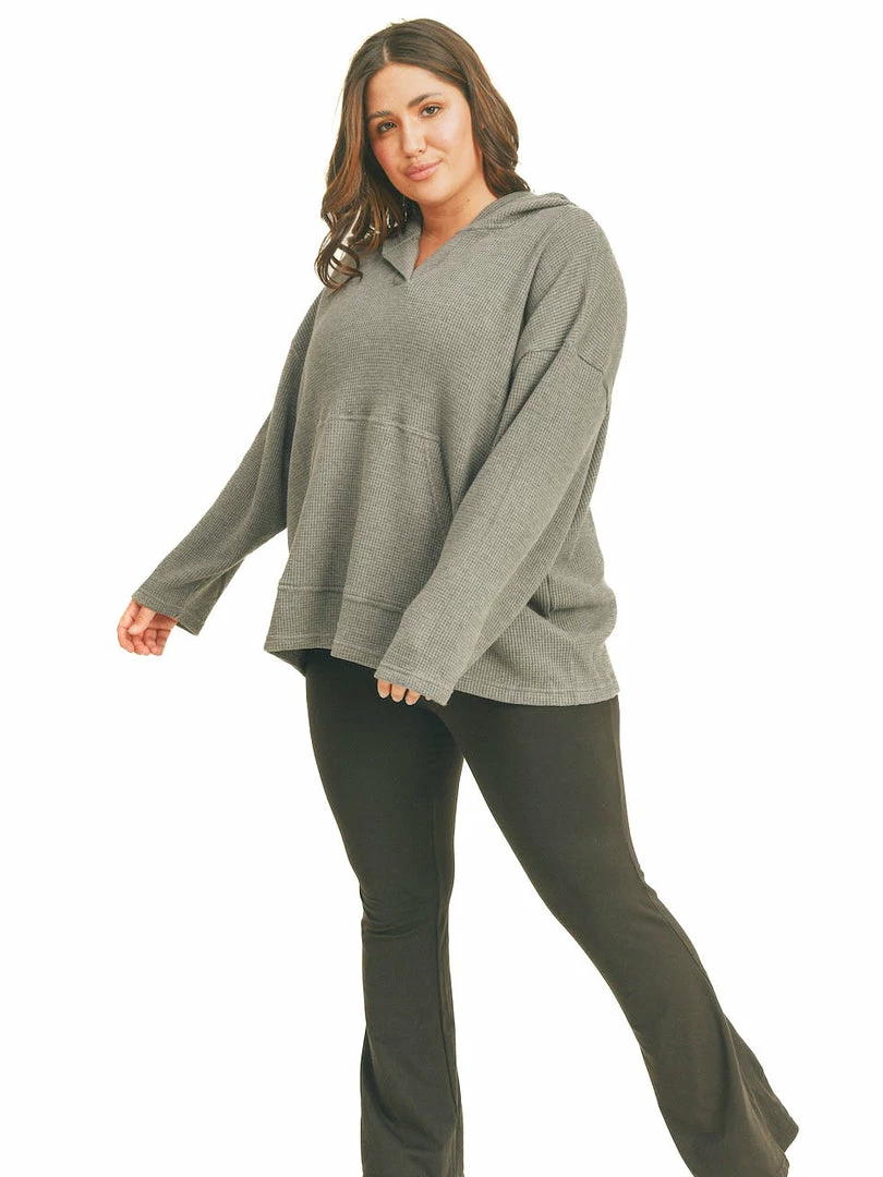 Best Sale 💯 Kimberly Curvy Comfort Is Key Waffle Pullover 🤩 7 Kimberly Curvy Comfort Is Key Waffle Pullover