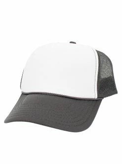 KBethos Accessories Foam Dark Grey And White Trucker Hat