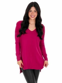 Zenana Breaking Free V-Neck Sweater