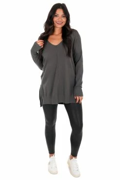 Zenana Breaking Free V-Neck Sweater