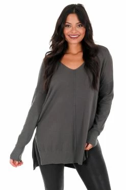 Zenana Breaking Free V-Neck Sweater