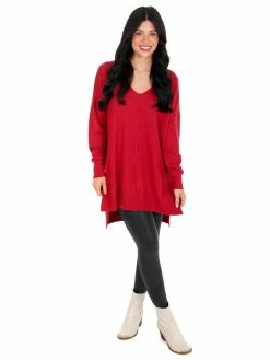 Zenana Breaking Free V-Neck Sweater