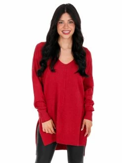 Zenana Breaking Free V-Neck Sweater