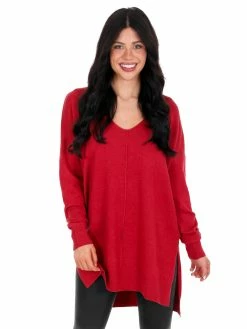 Zenana Breaking Free V-Neck Sweater