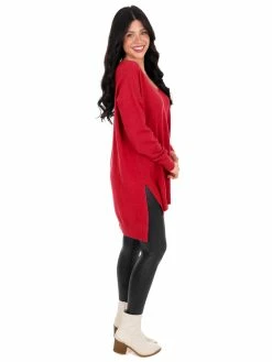 Zenana Breaking Free V-Neck Sweater