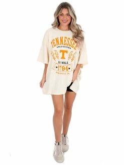 Pressbox Tennessee Ivory Citrus Park Oversized Tee
