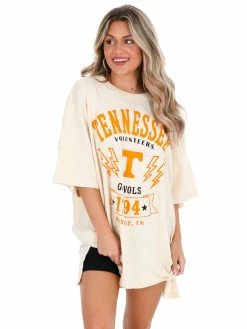 Pressbox Tennessee Ivory Citrus Park Oversized Tee