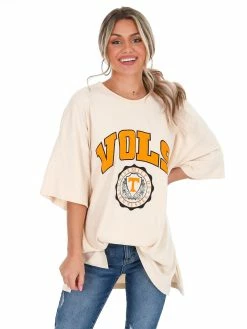 Pressbox Oversized Tee Collection Tennessee Ivory Winnie Oversized Tee