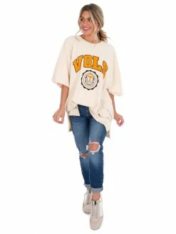 Pressbox Oversized Tee Collection Tennessee Ivory Winnie Oversized Tee