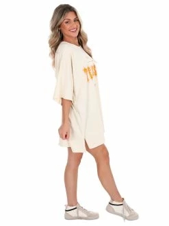 Pressbox Oversized Tee Collection Tennessee Ivory Gridiron Oversized Tee