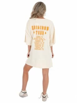Pressbox Oversized Tee Collection Tennessee Ivory Gridiron Oversized Tee