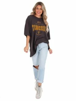 Promo ⭐ Pressbox Oversized Tee Collection Tennessee Black Gridiron Oversized Tee 🛒 13 Pressbox Oversized Tee Collection Tennessee Black Gridiron Oversized Tee