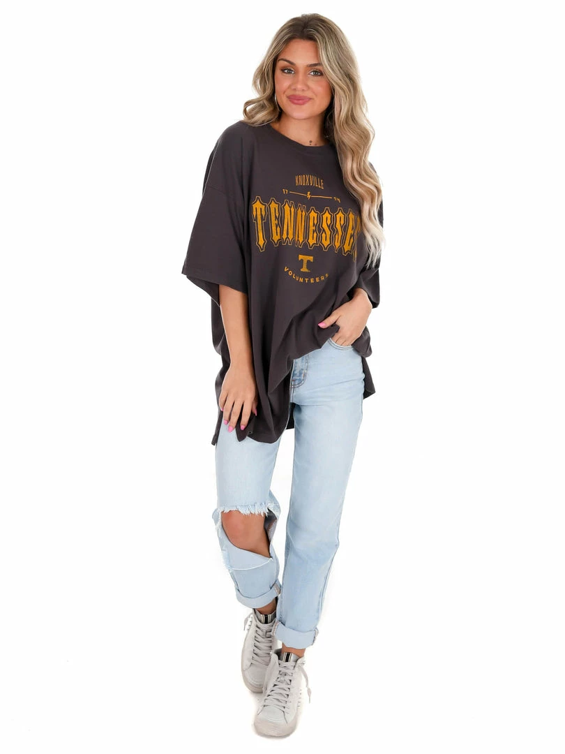 Promo ⭐ Pressbox Oversized Tee Collection Tennessee Black Gridiron Oversized Tee 🛒 2 Pressbox Oversized Tee Collection Tennessee Black Gridiron Oversized Tee