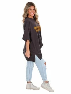 Promo ⭐ Pressbox Oversized Tee Collection Tennessee Black Gridiron Oversized Tee 🛒 14 Pressbox Oversized Tee Collection Tennessee Black Gridiron Oversized Tee