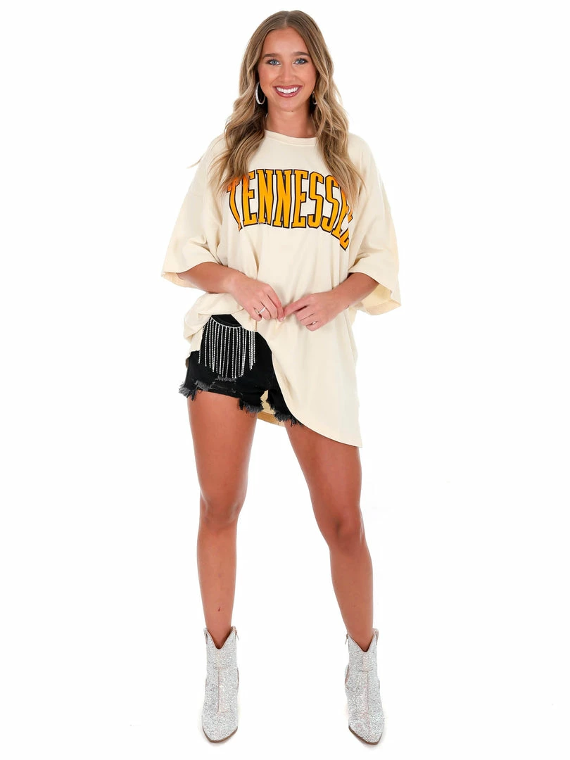 Best Pirce ๐ Pressbox Tennessee Ivory Southlawn Rock Oversized Tee โญ 4 Pressbox Tennessee Ivory Southlawn Rock Oversized Tee