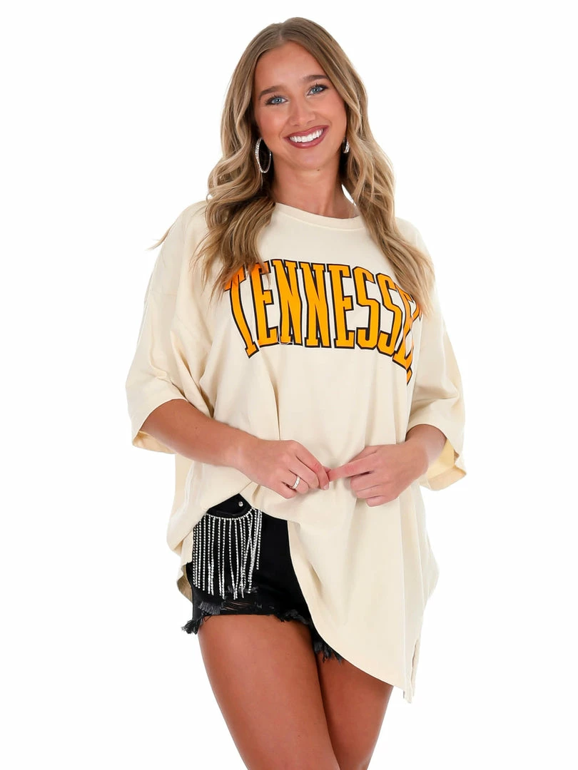 Best Pirce ๐ Pressbox Tennessee Ivory Southlawn Rock Oversized Tee โญ 3 Pressbox Tennessee Ivory Southlawn Rock Oversized Tee