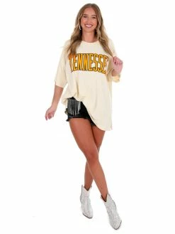 Best Pirce ๐ Pressbox Tennessee Ivory Southlawn Rock Oversized Tee โญ 13 Pressbox Tennessee Ivory Southlawn Rock Oversized Tee