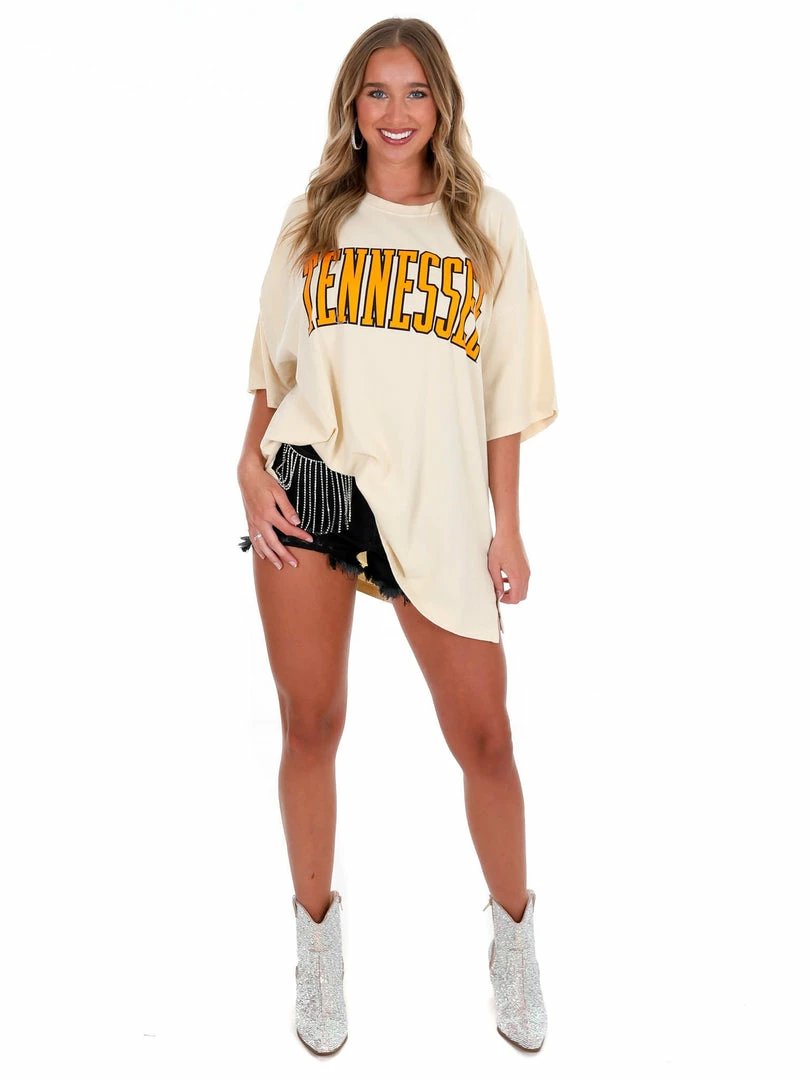 Best Pirce ๐ Pressbox Tennessee Ivory Southlawn Rock Oversized Tee โญ 2 Pressbox Tennessee Ivory Southlawn Rock Oversized Tee