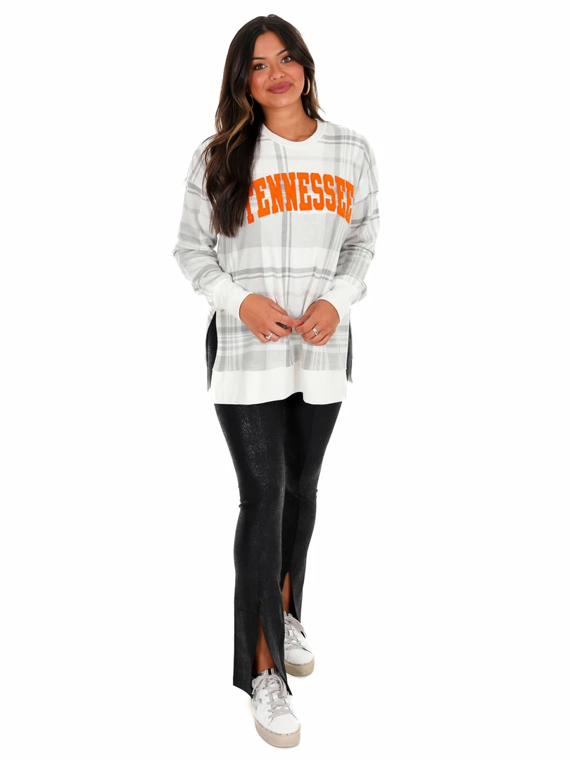 Best Sale 🌟 Pressbox University Of Tennessee Canyon La Jolla Plaid Pullover Apparel 🥰 4 Pressbox University Of Tennessee Canyon La Jolla Plaid Pullover Apparel