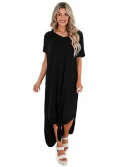 Apparel-Curvy Girl Curvy Wherever You Are V-Neck Maxi Dress