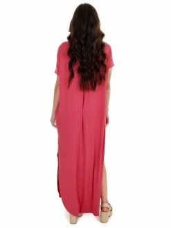 Apparel-Curvy Girl Curvy Wherever You Are V-Neck Maxi Dress