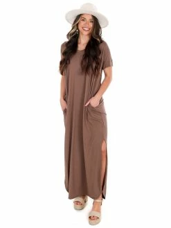 Apparel-Curvy Girl Curvy Wherever You Are V-Neck Maxi Dress
