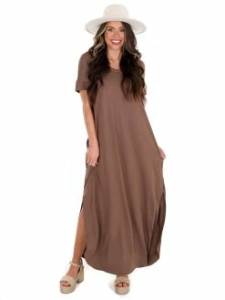 Apparel-Curvy Girl Curvy Wherever You Are V-Neck Maxi Dress